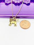 Pug Dog Necklace, Cute Gold Pug Dog Bleed Pet Jewelry Gift, Sister Daughter Necklace Gift, N4861