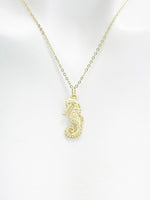Seahorse Necklace, Gold Necklace, Best Christmas Gift for Girl Girlfriend, Best friend, Sister, Daughter, Granddaughter, N4880