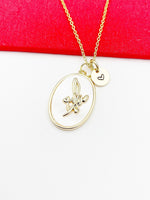 Snowdrop January Flower Necklace Birthday Gifts, Personalized Gifts, N4883