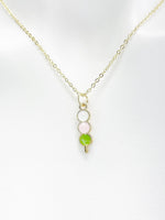 Japanese Dumpling Dango Charm Gold Necklace, N4879