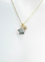 Labradorite Necklace, Star Necklace, Natural Gemstone Jewelry, N4900