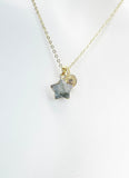 Labradorite Necklace, Star Necklace, Natural Gemstone Jewelry, N4900