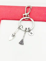 Love Graden Keychain, Gardening Tools, Best Christmas Gift for Gardener, Birthdays Gift, Personalized Initial Keychain, N4910