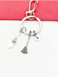 Love Graden Keychain, Gardening Tools, Best Christmas Gift for Gardener, Birthdays Gift, Personalized Initial Keychain, N4910