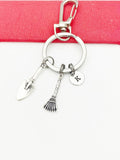 Love Graden Keychain, Gardening Tools, Best Christmas Gift for Gardener, Birthdays Gift, Personalized Initial Keychain, N4910