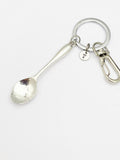 Silver Kitchen Utensil Keychain, Best Christmas Gift, Birthdays Gift, Personalized Initial Keychain, N4912