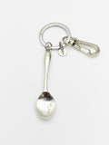 Silver Kitchen Utensil Keychain, Best Christmas Gift, Birthdays Gift, Personalized Initial Keychain, N4912