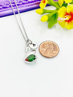 Silver Swan Necklace, Beautiful Bird Swan Charm, Personized Initial Necklace, N4970