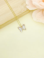 Butterfly Necklace, Mother's Day Gifts, Personized Initial Necklace, N5014