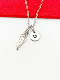 Hot Chili Pepper Necklace, Cheerleader Team Gifts Valentine Gift, Birthday Gift, Personized Initial Necklace, N5025