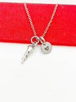 Hot Chili Pepper Necklace, Cheerleader Team Gifts Valentine Gift, Birthday Gift, Personized Initial Necklace, N5025
