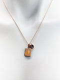 Rose Gold Book Locket Necklace, Tiny Book Locket Gifts, Bookworm Gift, Valentine Gift, Birthday Gift, Personized Initial Necklace, N5030