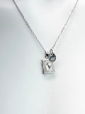 Silver Book Locket Necklace, Tiny Book Locket Gifts, Bookworm Gift, Valentine Gift, Birthday Gift, Personized Initial Necklace, N5031