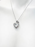 Silver Heart Locket Necklace, Stainless Steel Heart Locket Gift, Valentine Gift, Birthday Gift, Personized Initial Necklace, N5032