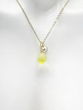 Lemon Charm Necklace – Fresh Fruit Jewelry Gift for Women, Summer Accessory, Citrus Pendant for Nature Lovers, N5052