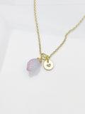 Lemon Plum Necklace, Foodie Gift, Girlfriends Gift, Birthday Gift, Personized Initial Necklace, N5053