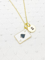 Ace of Spades Necklace, Ace of Spades Jewelry, Delicate, Dainty, Simple, Minimalist, Gold Chain Necklace, N5071