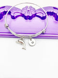 Dolphin Bracelet, Birthday Gift, Personized Initial Bracelet, N5092