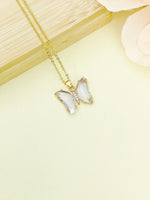 Butterfly Necklace, Mother's Day Gifts, Personized Initial Necklace, N5014