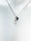 Cross Necklace, Christmas Gift, Birthday Gift, Personized Initial Necklace, N5051