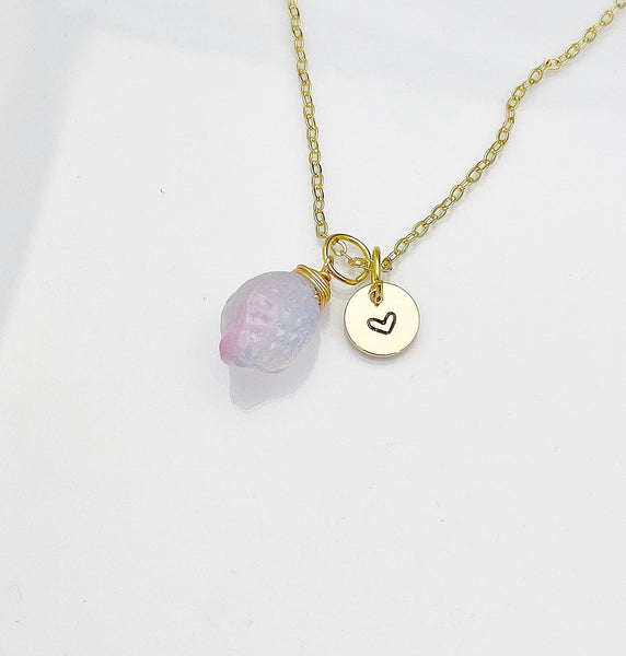 Lemon Plum Necklace, Foodie Gift, Girlfriends Gift, Birthday Gift, Personized Initial Necklace, N5053