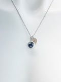 Silver Snowflake Obsidian Necklace, Natural Gemstone Jewelry, N5055