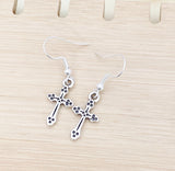 Silver Cross Earrings, Best Friends Gift, Graduation Gift, Christmas Gift, Thank You Gift, Appreciation Gift, N5106