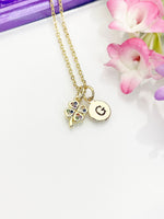 Clover Necklace, Cubic Zirconia Clover Jewelry, Delicate, Dainty, Simple, Minimalist, Gold Chain Necklace, N5061