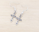 Silver Cross Earrings, Best Friends Gift, Graduation Gift, Christmas Gift, Thank You Gift, Appreciation Gift, N5106