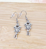 Coo Coo Clock Earrings, Cuckoo Clock Charm, Stainless Steel Hypoallergenic Earrings, N5123