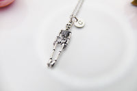 Silver Skeleton Necklace, Halloween Gift, Personized Gift, N449F