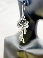 Rose Earrings, Stainless Steel Hypoallergenic Earrings, N5136