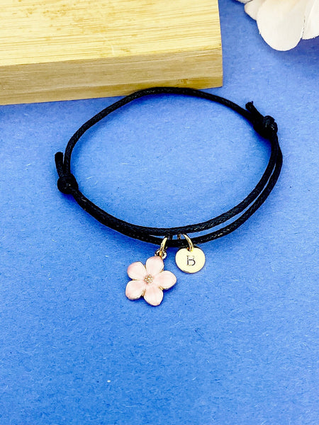 Magnolias Bracelet, Gold Flower Bracelet Gift, Personalized Gift, N1956A