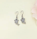 Coo Coo Clock Earrings, Cuckoo Clock Charm, Stainless Steel Hypoallergenic Earrings, N5123