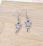 Coo Coo Clock Earrings, Cuckoo Clock Charm, Stainless Steel Hypoallergenic Earrings, N5123