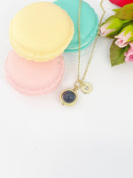 Natural Snowflake Obsidian Necklace, Gold or Silver Necklace option, Gemstone Jewelry N3845-M