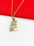 Lottery Ticket Necklace, Lucky Ticket Gift, Valentine Gift, Birthday Gift, Good Luck Gift, N5137