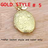 Best Christmas Gift for Mom, Grandmother, Great Grandma, Aunt, Flower Locket, Keepsake Photo Frame, Stainless Steel Initial Keychain, N4922