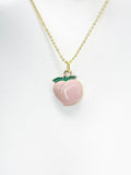 Gold Peach Necklace, Birthday Gift, Girlfriend Gifts, N3582-A