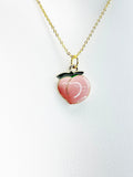 Gold Peach Necklace, Birthday Gift, Girlfriend Gifts, N3582-A