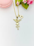 Holy Spirit Dove Cross Necklace, N4815-A