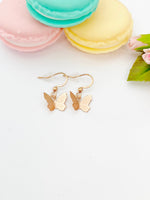 Butterfly Earrings, Rose Gold Earrings, N2770-A