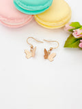 Butterfly Earrings, Rose Gold Earrings, N2770-A