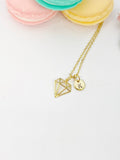 Gold Diamond Shaped Necklace, N330