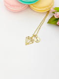Gold Diamond Shaped Necklace, N330