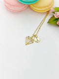 Gold Diamond Shaped Necklace, N330