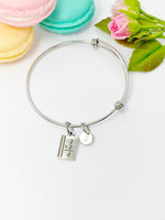 Math Book Charm Bracelet or Necklace, Math Teach Gift, Personalized Gift, N795-A