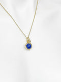 Lapis Lazuli Necklace, Natural Gemstone Jewelry, Personalized Gift, N4609-A