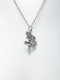 Silver Success Money Happiness Necklace, N5036-A