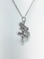 Silver Success Money Happiness Necklace, N5036-A